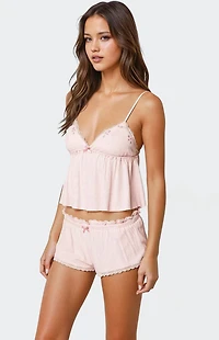 Edikted Dream Babydoll Waffle Tank Top