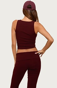 Edikted Linda Ribbed Scoop Neck Tank Top