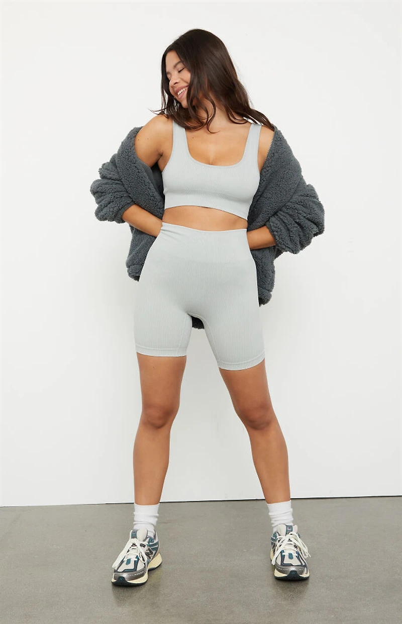 PAC 1980 Active Seamless Ribbed Sports Bra