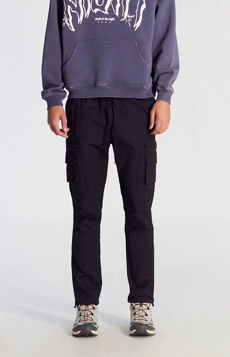Pacsun Stretch Black Slim Cargo Pants