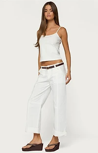 Edikted Odettia Sheer Cotton Pants