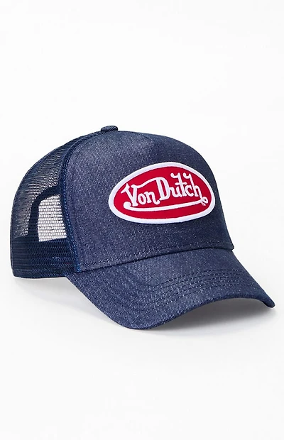 Von Dutch Denim Trucker Hat