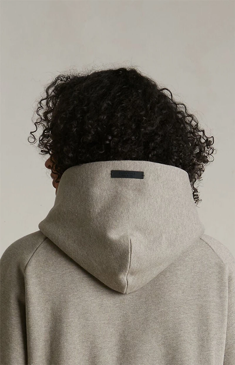 Fear of God ESSENTIALS Women's Heather Grey Cropped Hoodie