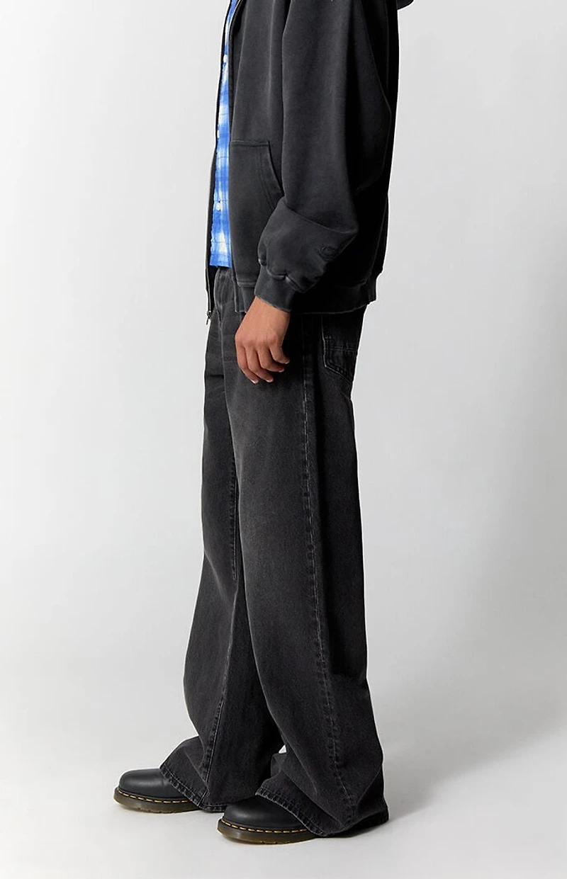 Pacsun Bennet Baggy Flare Jeans Black