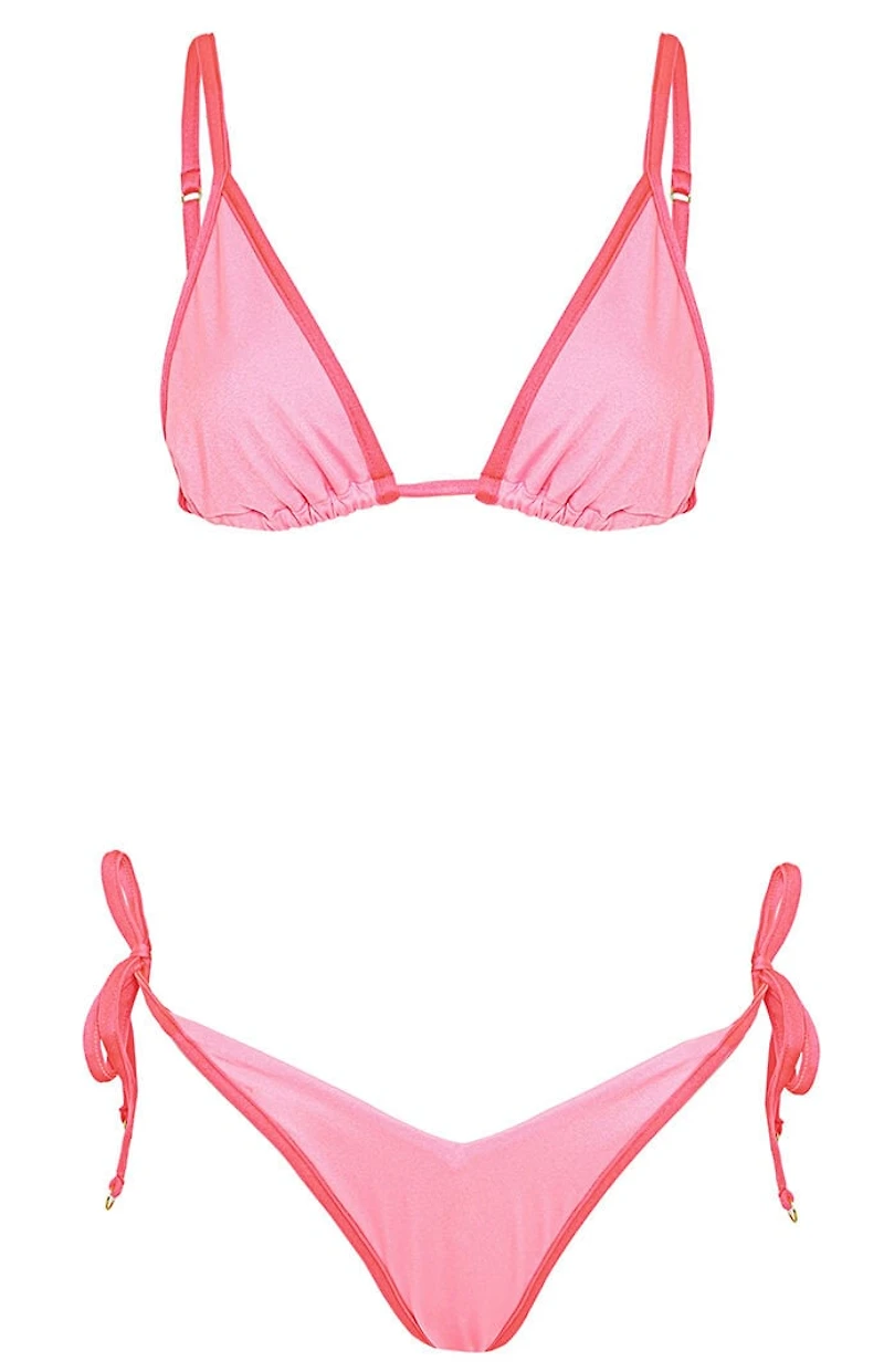 Maaji Pink Ginger Triangle Bikini Top