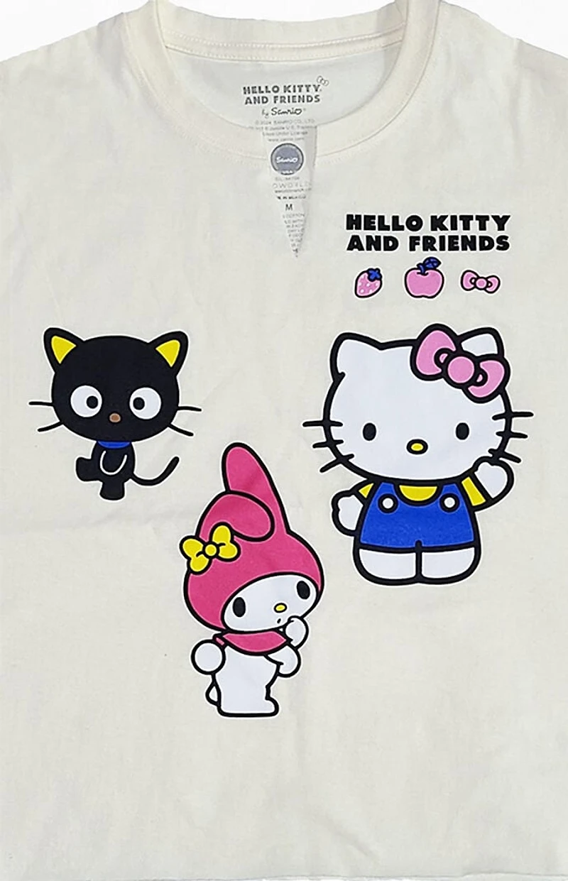 Hello Kitty & Friends Chococat My Melody Cropped T-Shirt