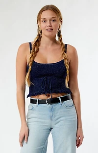 LA Hearts Thea Shine Sweater Tank Top