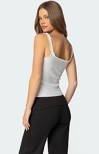 Edikted Teagan Ribbed Tank Top