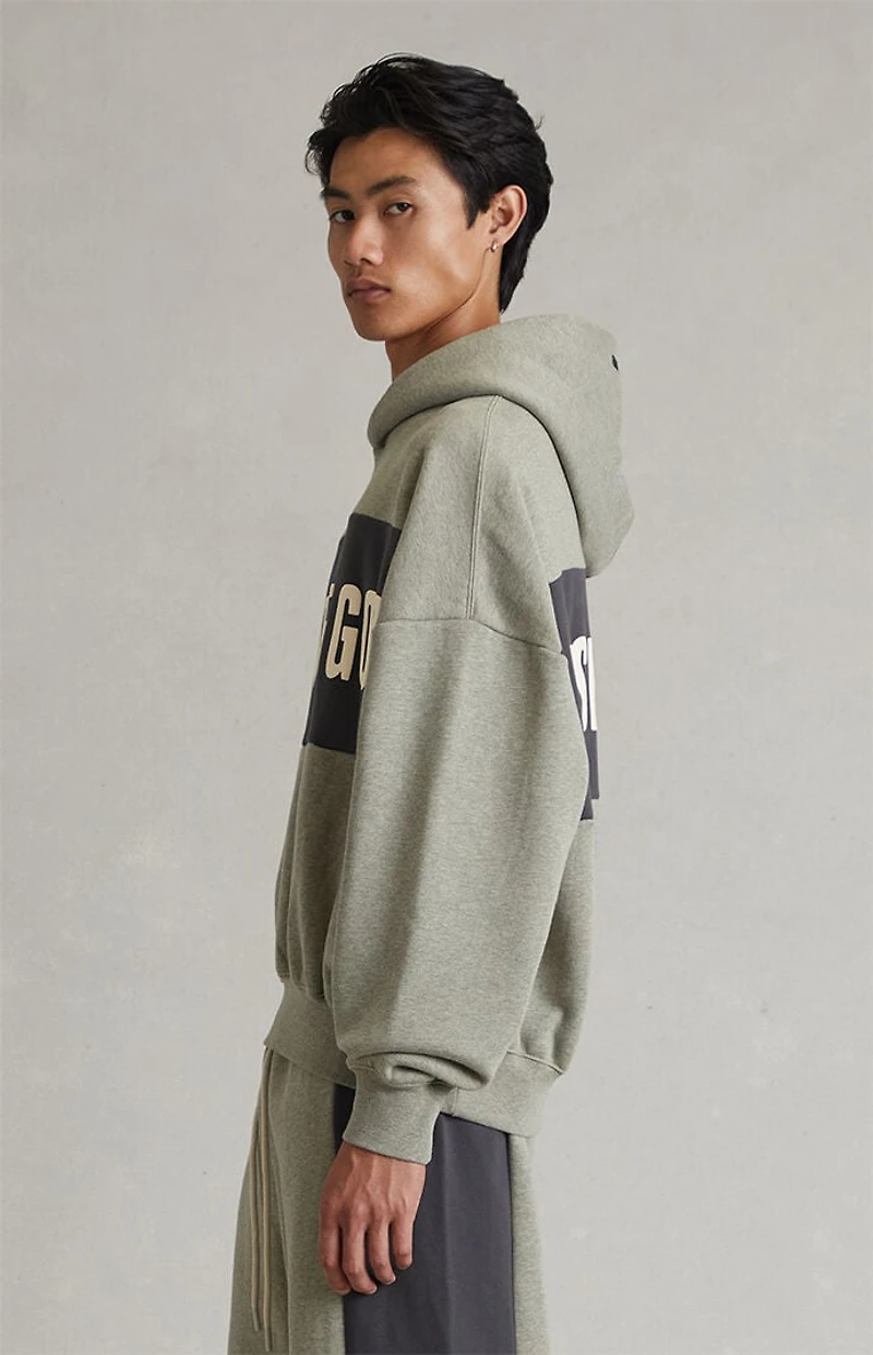 Fear of God ESSENTIALS Seal Paneled Cropped Relaxed Hoodie