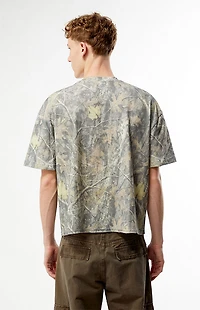 Pacsun Premiere Camo Cropped Boxy T-Shirt