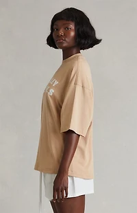 Fear of God ESSENTIALS Women's Tan Merch Mesh T-Shirt