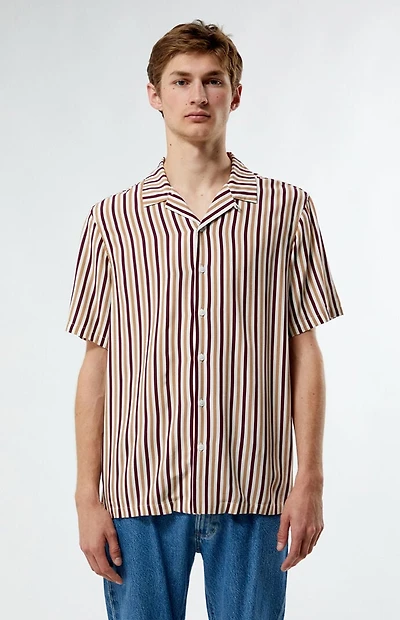 Pacsun Caleb Stripe Camp Shirt