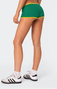 Edikted Brasil Crochet Shorts