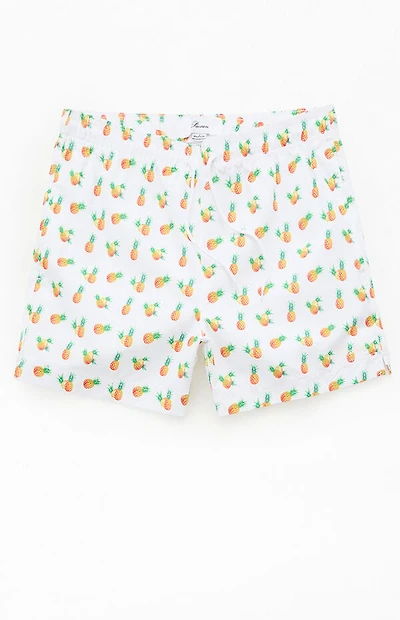 Pacsun Pineapple 4.5" Swim Trunks