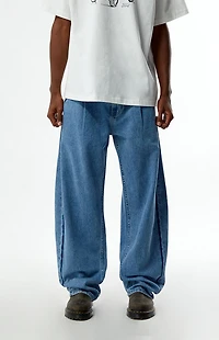 FORD Zigzag Stitch Baggy Barrel Jeans