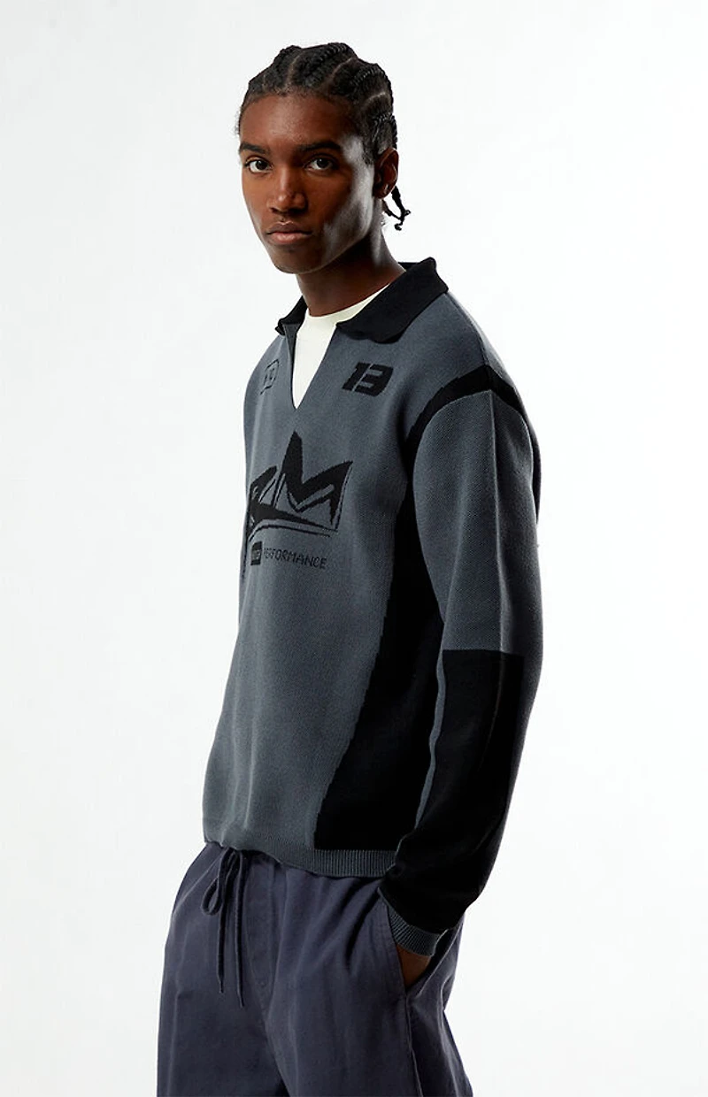 Pacsun Moto Jacquard Polo Sweater