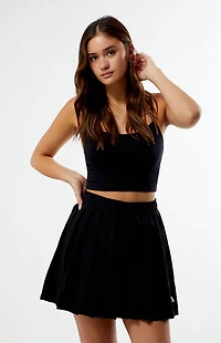 adidas Black Tiro Q2 Pleated Mini Skirt