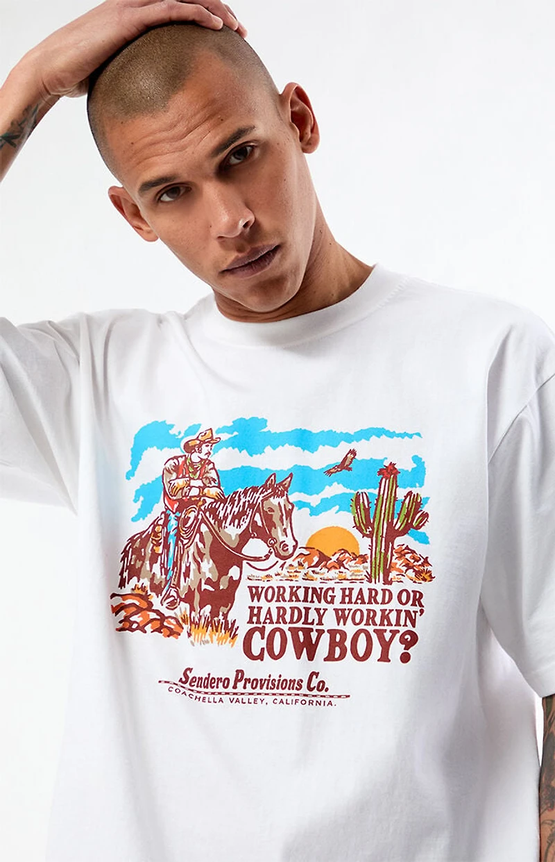SENDERO Working Hard Cowboy T-Shirt