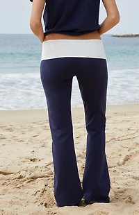 John Galt & White Contrast Priscilla Flare Pants