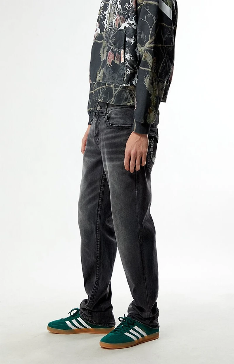 True Religion Ricky Bandana Horseshoe Straight Leg Jeans