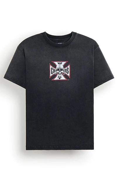 West Coast Choppers Skeleton Cross T-Shirt