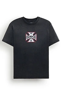 West Coast Choppers Skeleton Cross T-Shirt