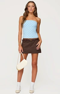 Edikted Polka Dot Built Bra Tube Top