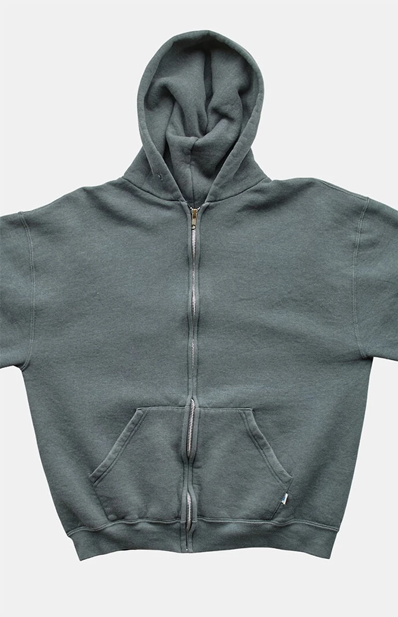 PS VINTAGE 2000s Gray Russell Full Zip Hoodie