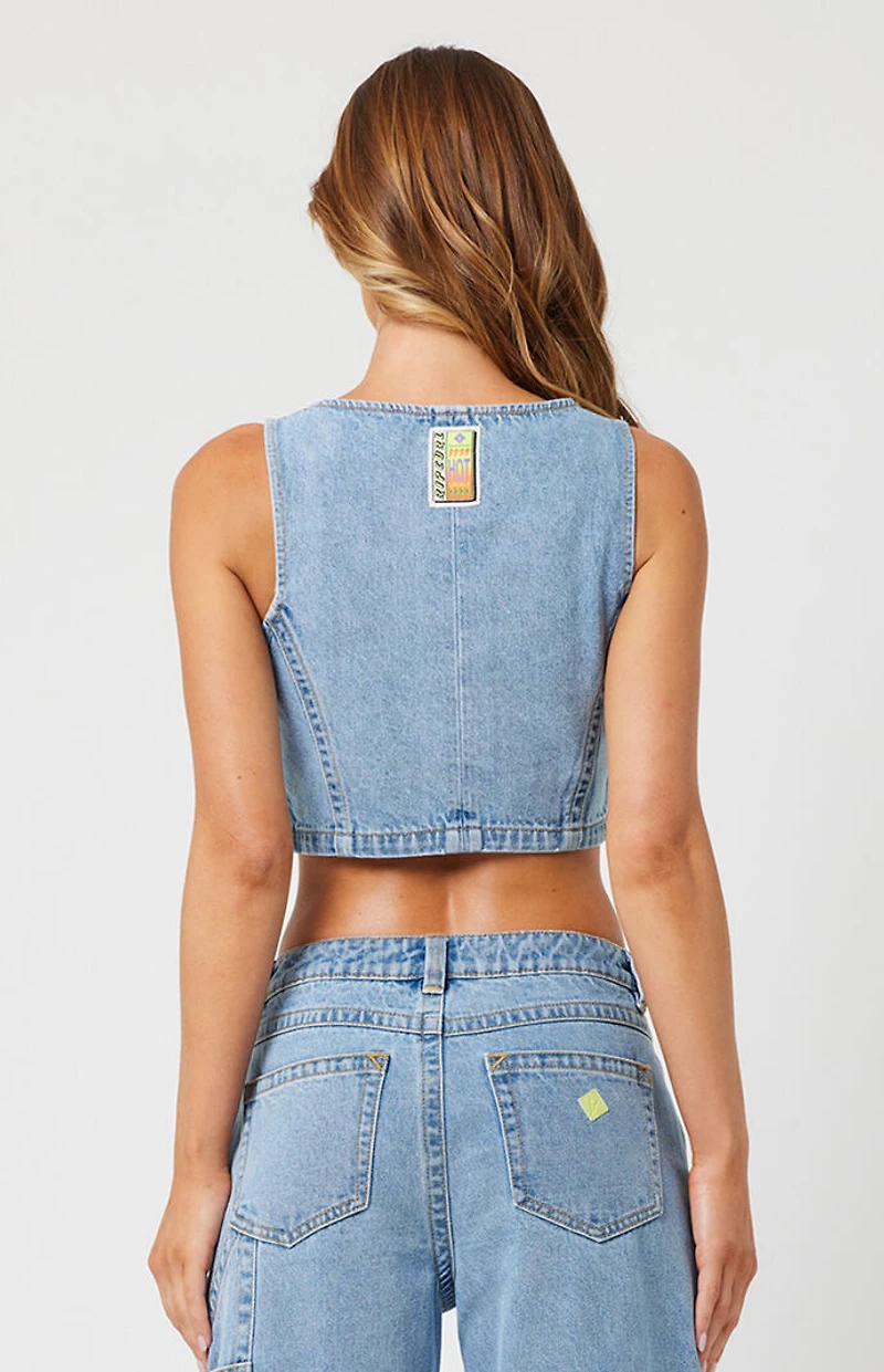 ABRAND x Rip Curl Ariane Denim Top