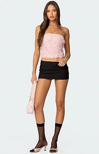 Edikted Rosee Textured Floral Corset
