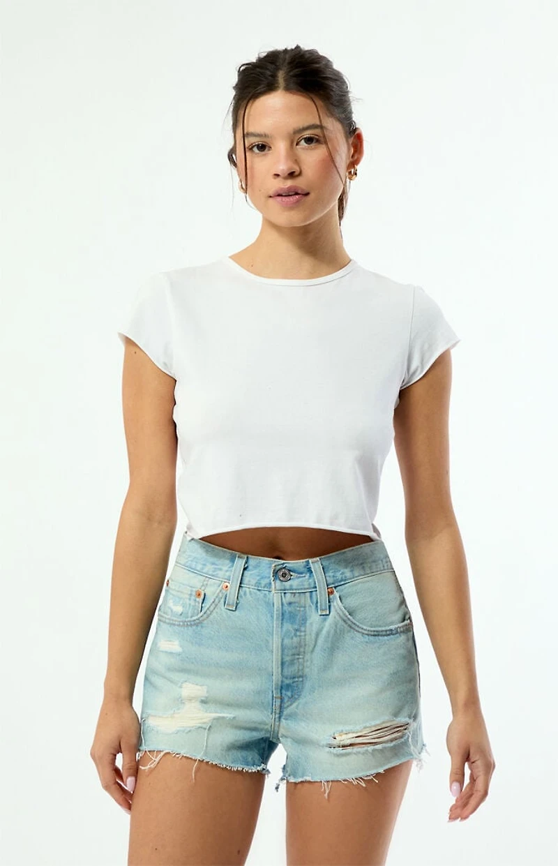 Levi's 501 OG Extended Vacation High Waisted Denim Shorts