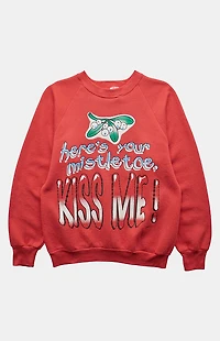 PS VINTAGE '90s Here's Your Mistletoe Crew Neck Sweatshirt