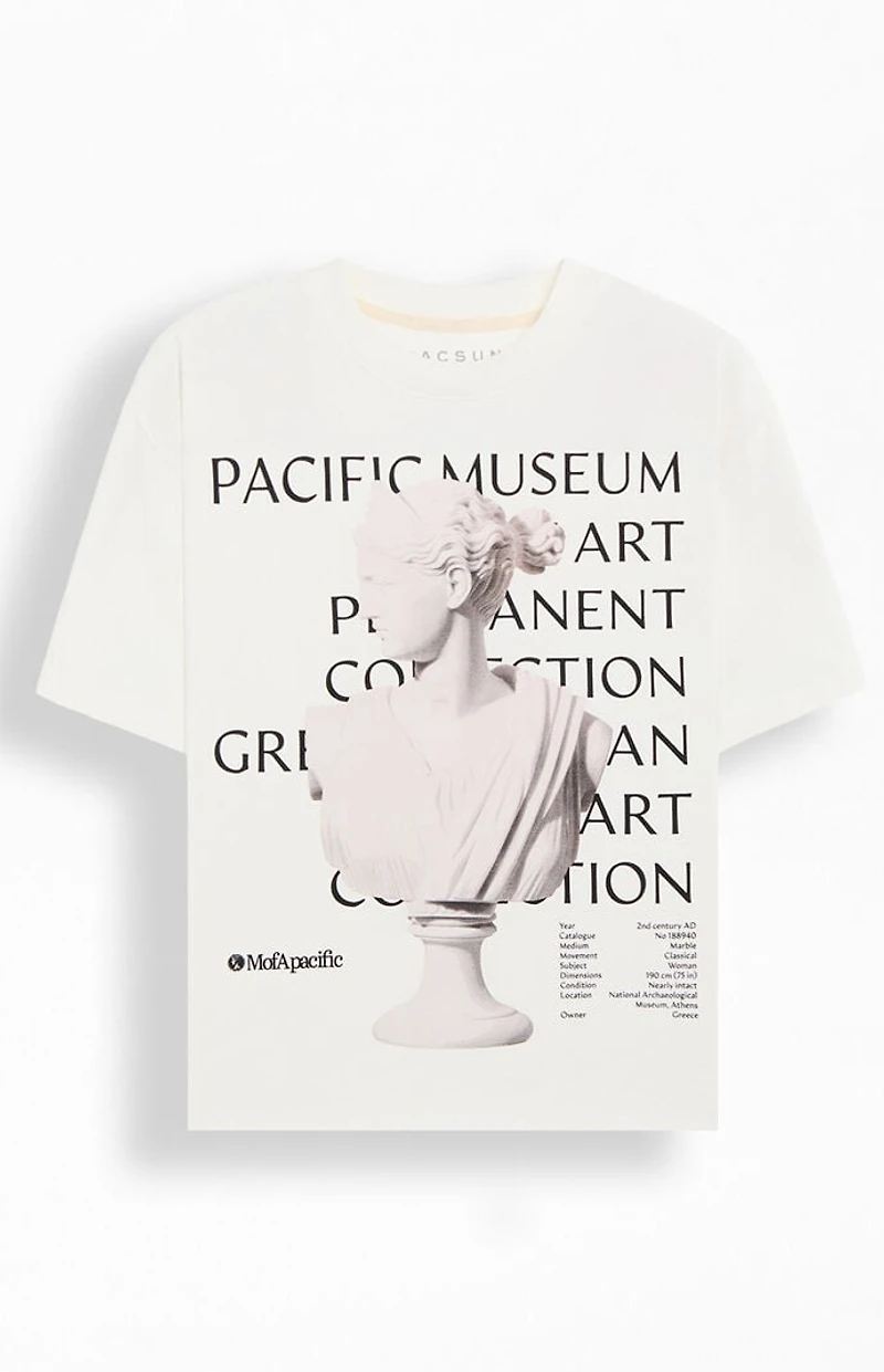 Pacsun Pacific Museum Cropped Boxy T-Shirt