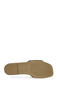 AZALEA WANG Women's Tan Essere Flat Sandals