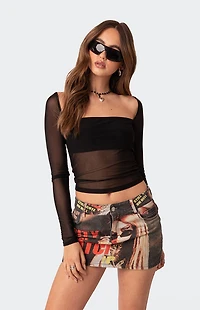 Edikted Marta Mesh Top