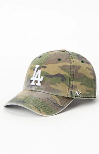 47 Brand LA Dodgers Camo Clean Up Dad Hat