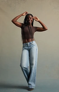 RARE DNM EDIT Light Indigo Low Rise Baggy Jeans