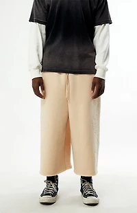 Civil Tan Cropped Baggy Sweatpants