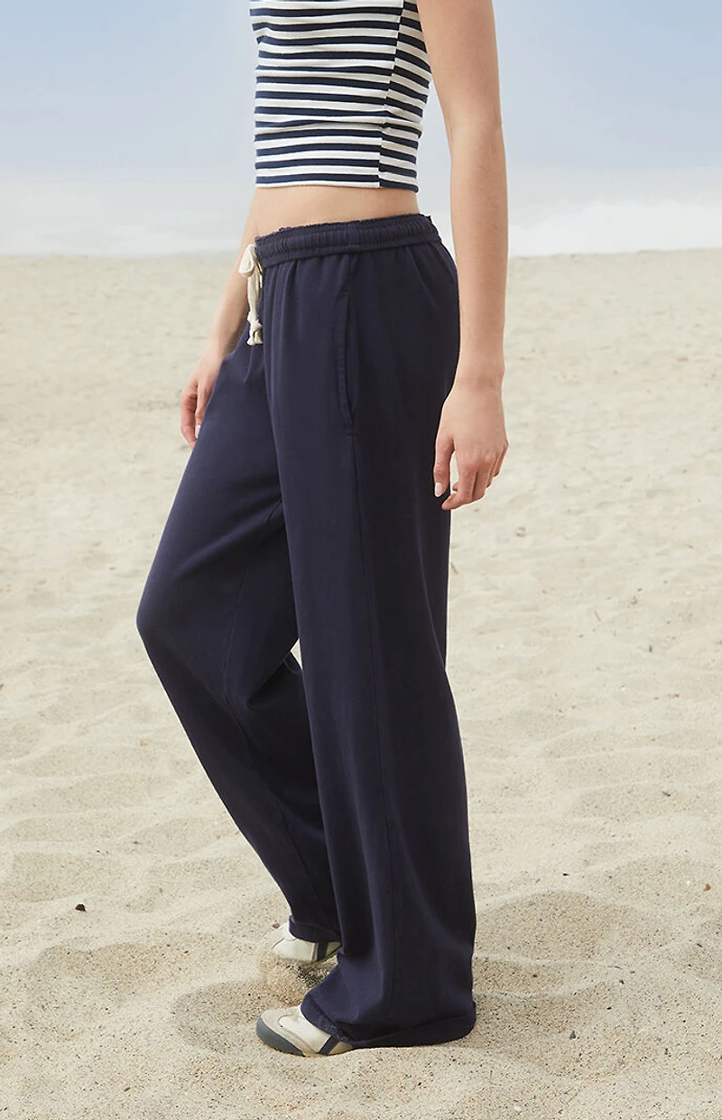John Galt Navy Anastasia Baggy Sweatpants