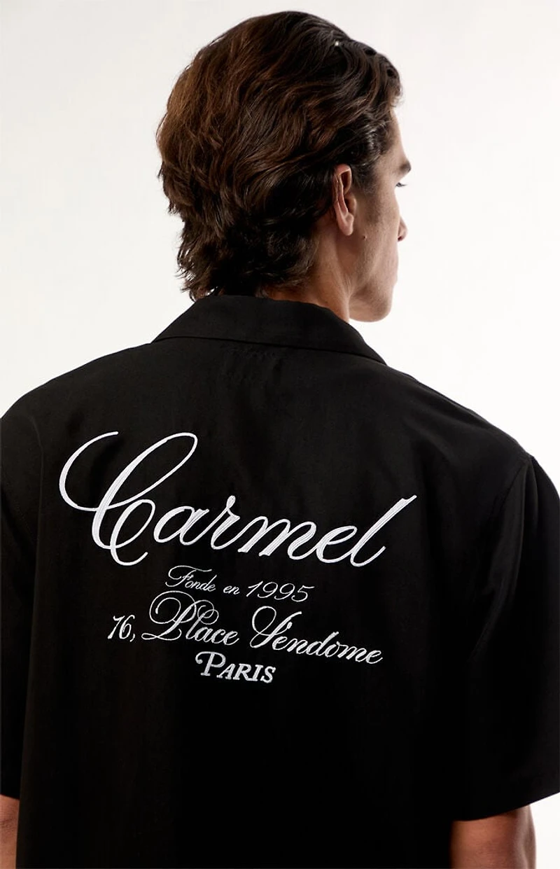Pacsun Black Carmel Camp Shirt