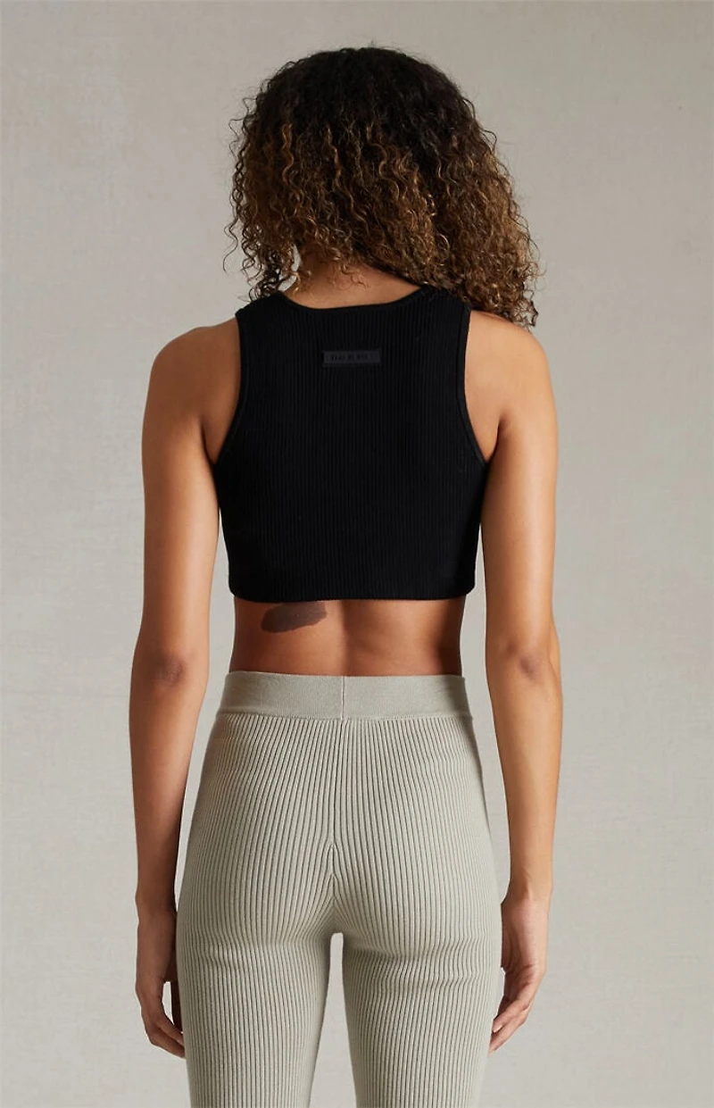 Fear of God ESSENTIALS Women's Jet Black Sport Tank Top