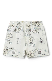 Boardies Kids Treasure Map 5.5" Swim Trunks