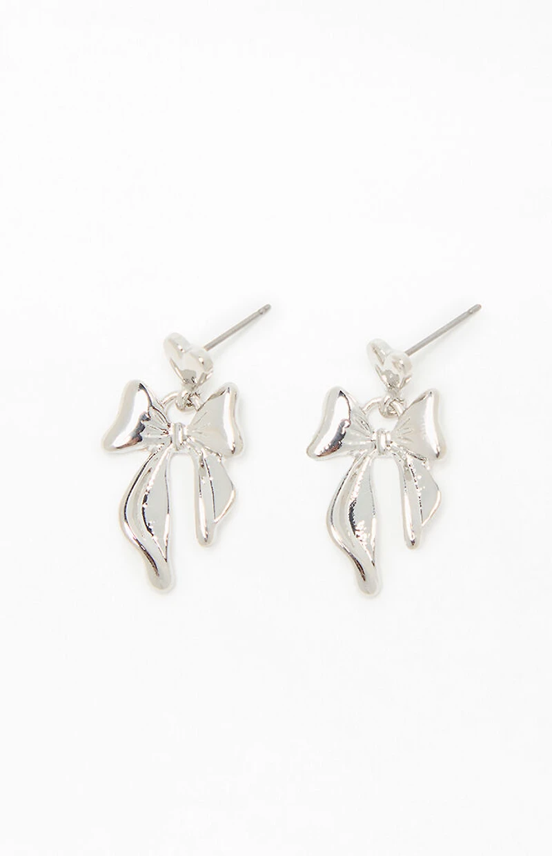 LA Hearts Bow Drop Earrings