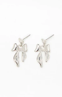 LA Hearts Bow Drop Earrings