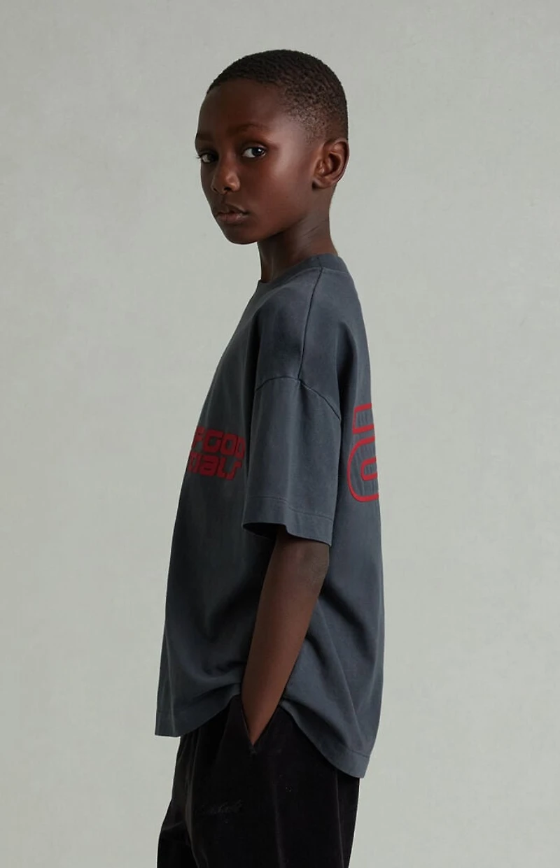 Fear of God ESSENTIALS Kids Iron Gray Short Sleeve T-Shirt