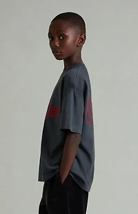 Fear of God ESSENTIALS Kids Iron Gray Short Sleeve T-Shirt