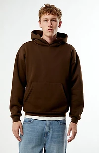 Pacsun Brown Solid Hoodie