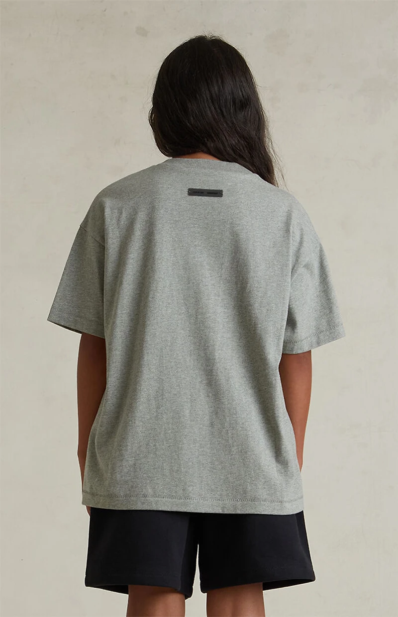 Fear of God ESSENTIALS Kids Concrete Heather Classic Crew Neck T-Shirt