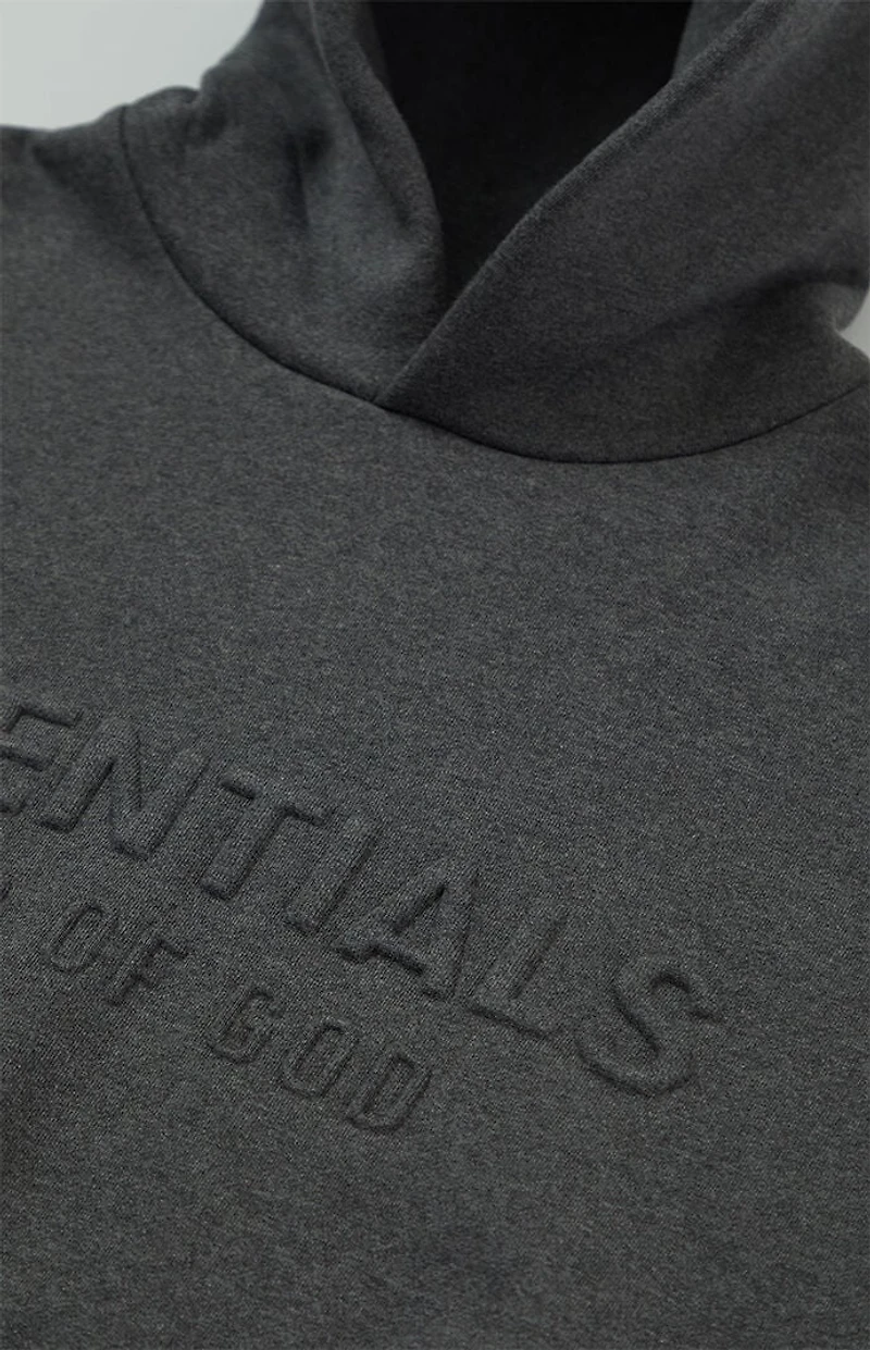 Fear of God ESSENTIALS Charcoal Heather Embossed Classic Hoodie