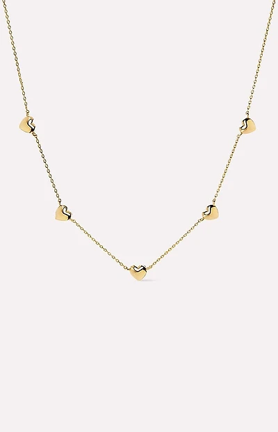 Ana Luisa Lev Mini Station Heart Necklace